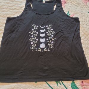 Women's Black Moon Phase Tank Top